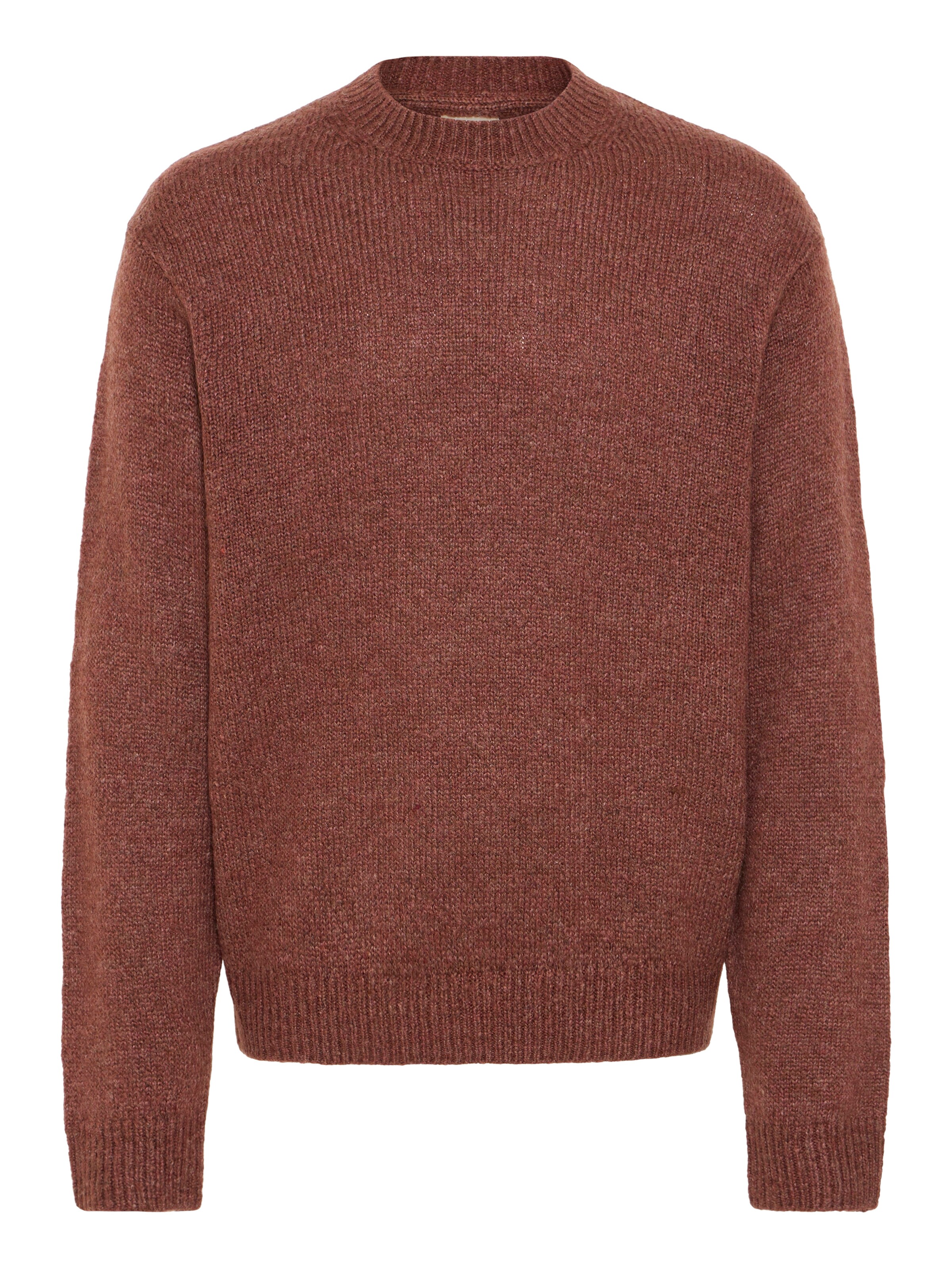 !Solid Sweater 'SDHamdani' in Brown: front