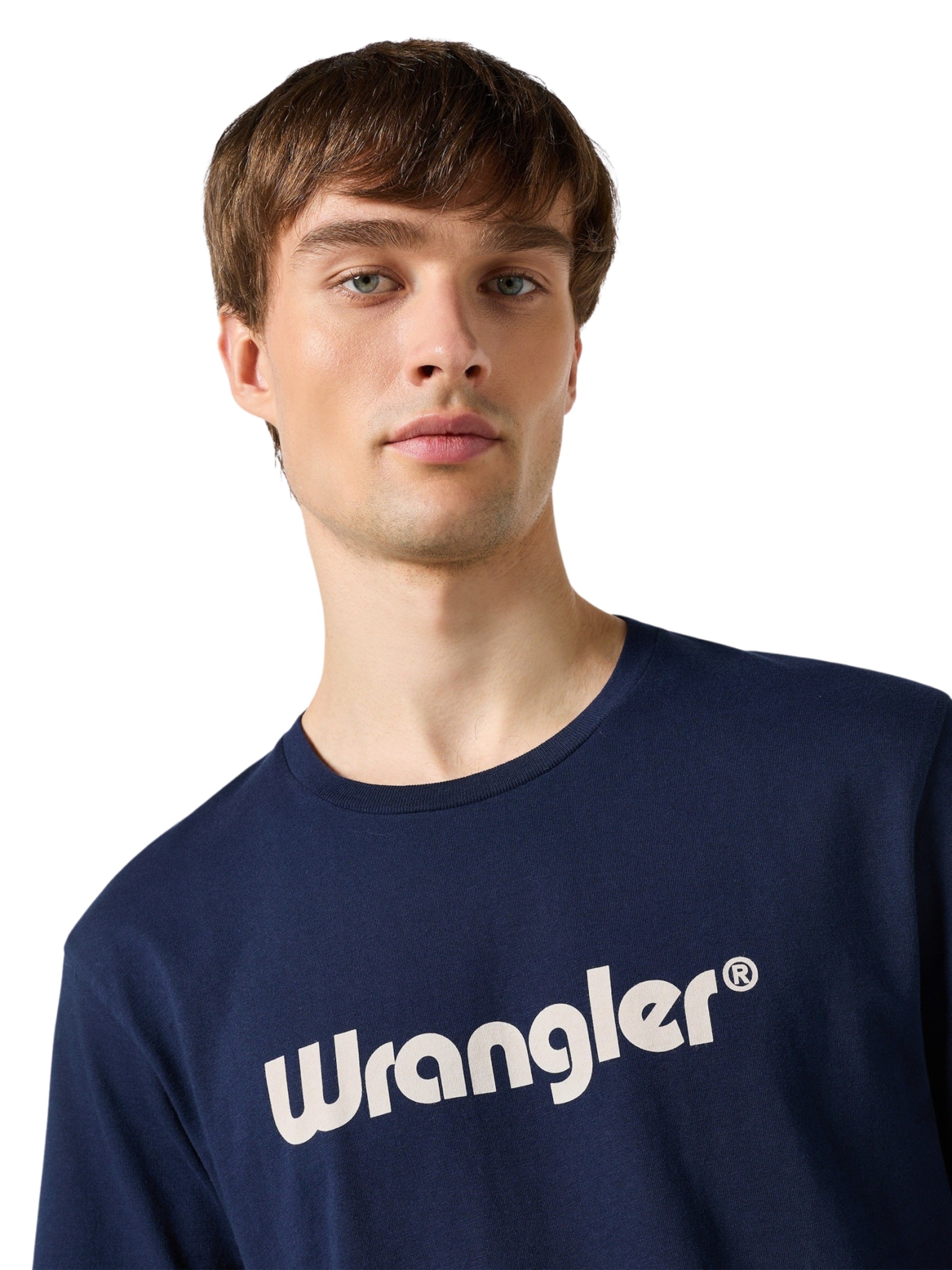 WRANGLER Tričko 'LOGO TEE' – modrá