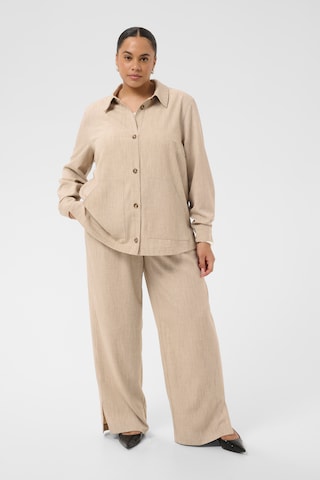 KAFFE CURVE Between-season jacket 'Olina' in Beige: front