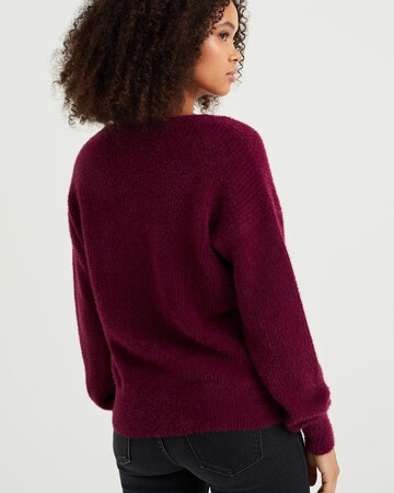 Pull-over WE Fashion en rouge