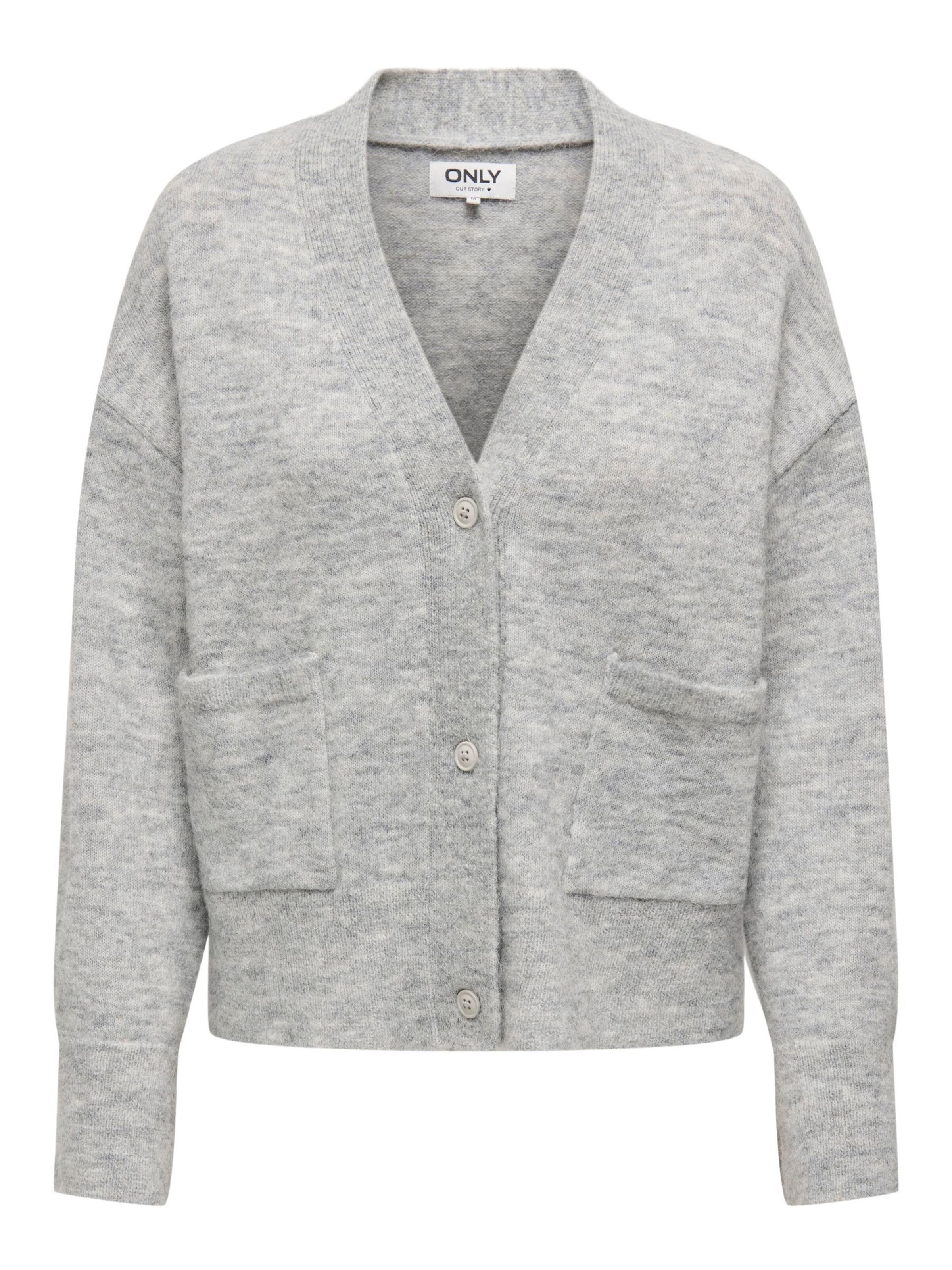 ONLY Cardigan 'ONLAllison' i grå: forside