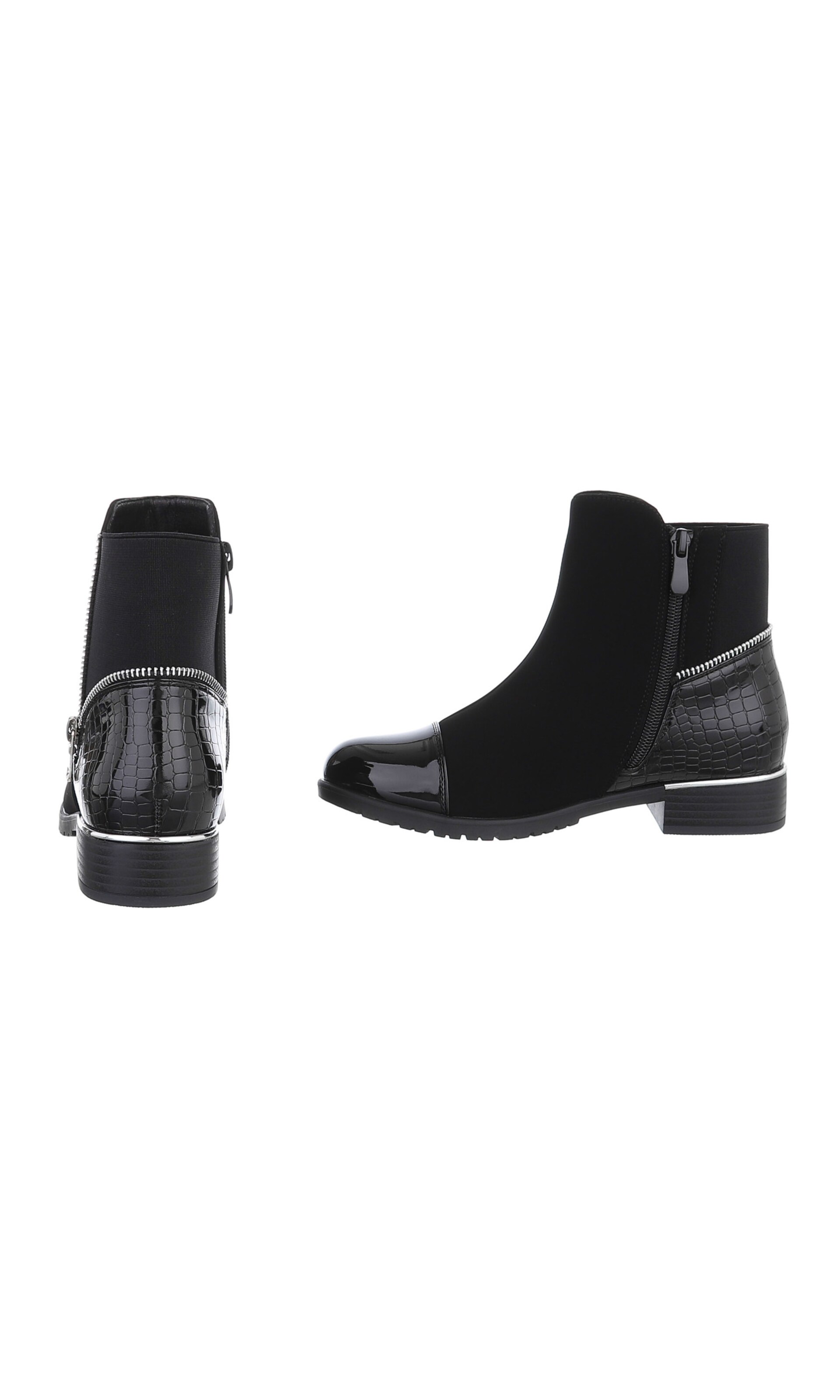 Ital-Design Stiefelette in Schwarz