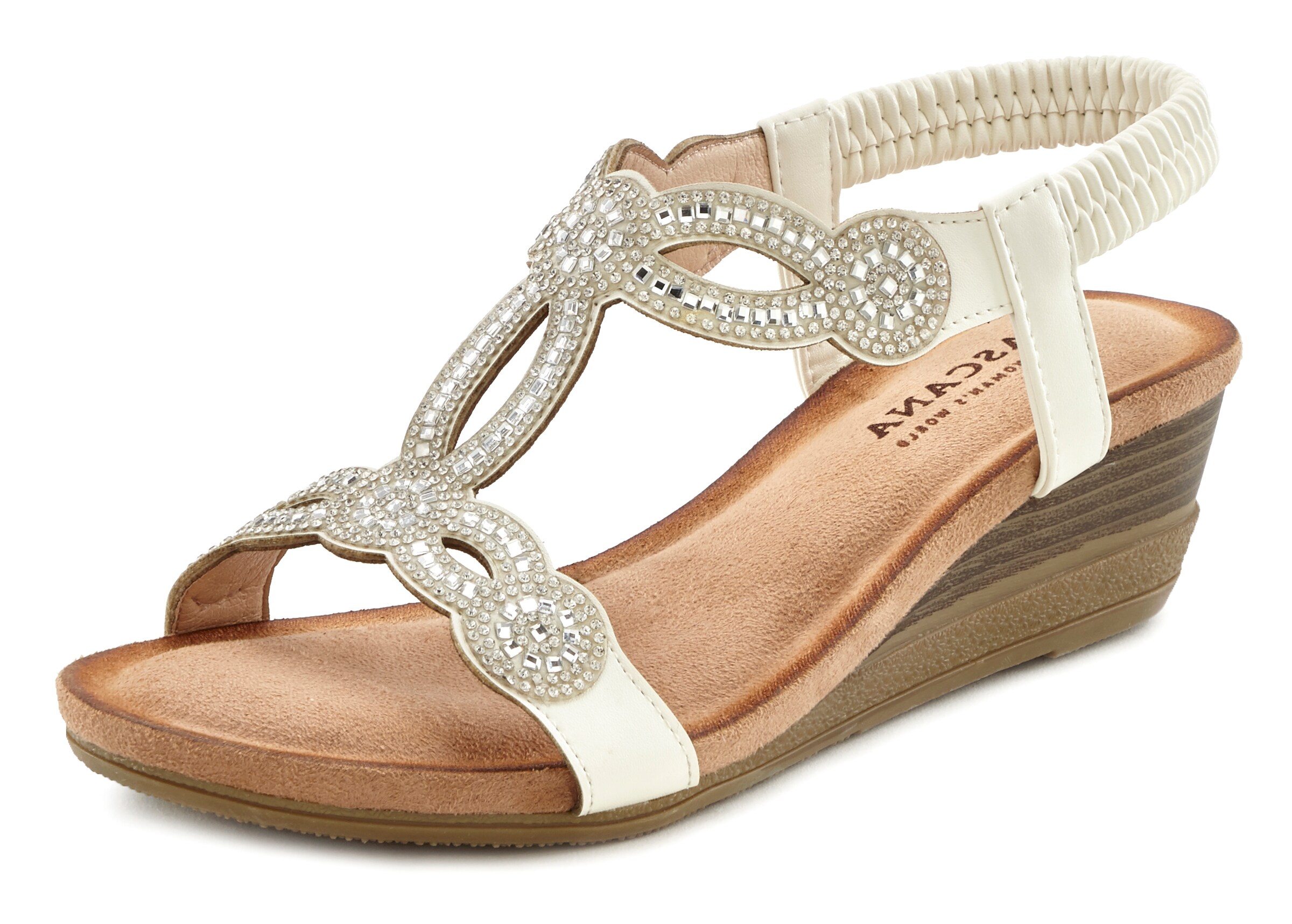 LASCANA Босоножки в Белый