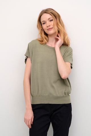 Cream Pullover 'Dela' i grøn: forside
