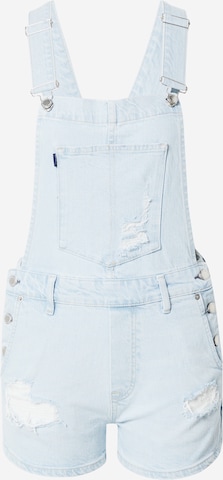 Superdry Loosefit Tuinbroek in Blauw: voorkant