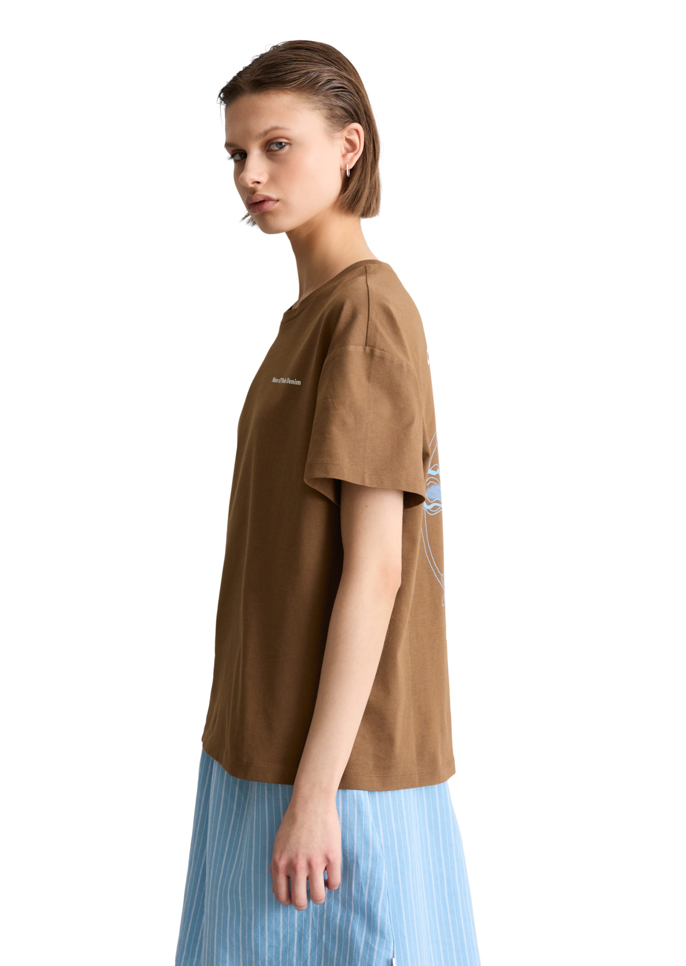 Marc O'Polo DENIM Shirt 'Crayfish' in Bruin