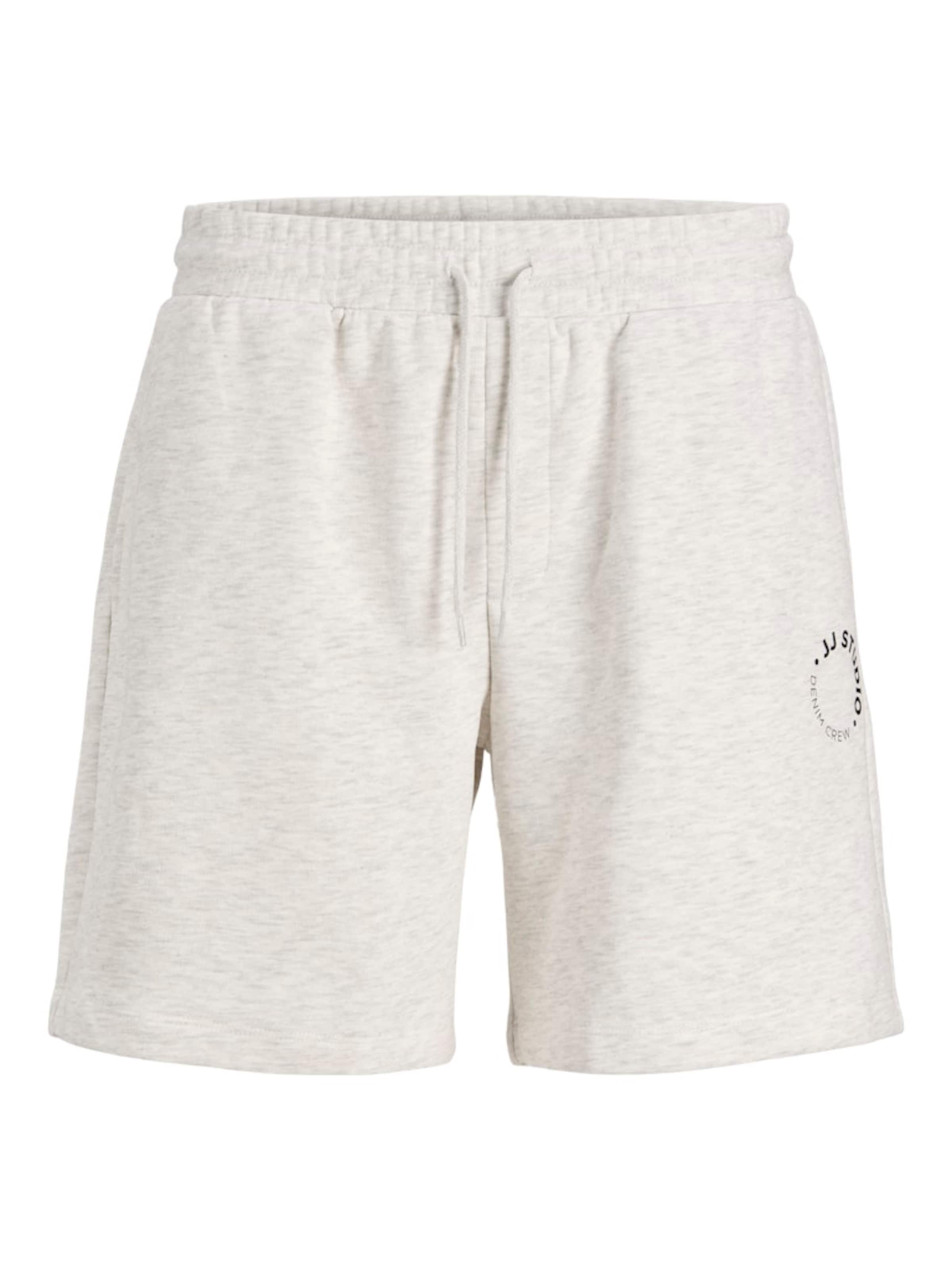 JACK & JONES Široký strih Nohavice - Biela: predná strana