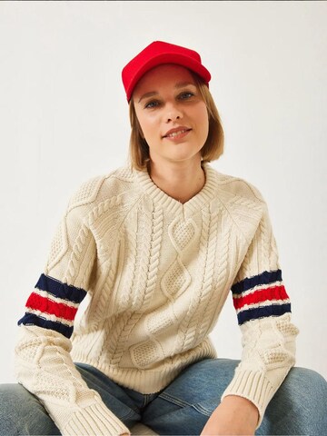Pull-over 'Pullover' Bianco Lucci en beige