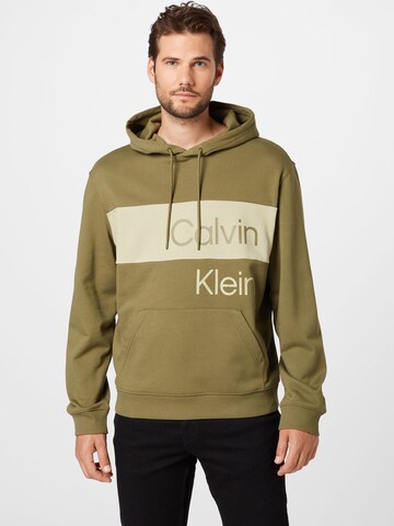 Calvin Klein - Sudadera en verde: frente