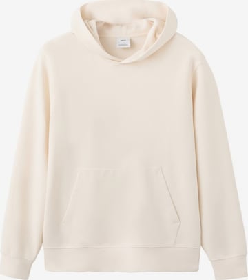 MANGO MAN Sweatshirt 'Bone' in Beige: front