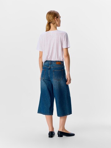 OBJECT Wide Leg Jeans 'OBJSofia' i blå