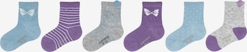 camano Socks in Blue: front