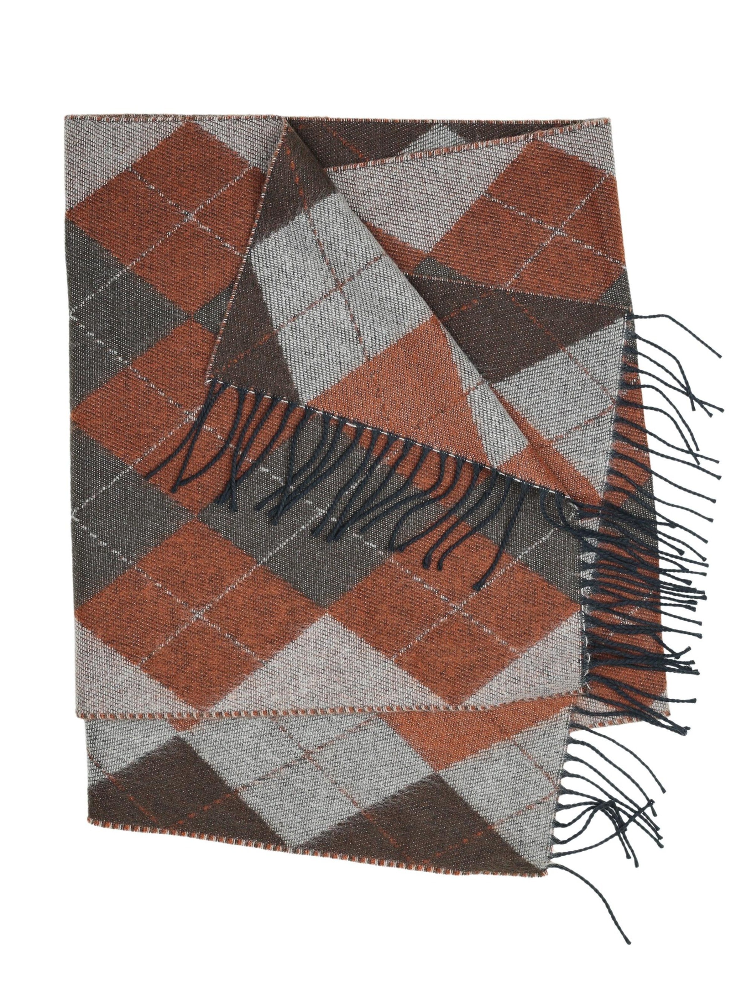 COLLEZIONE ALESSANDRO Scarf 'Argyle' in Brown