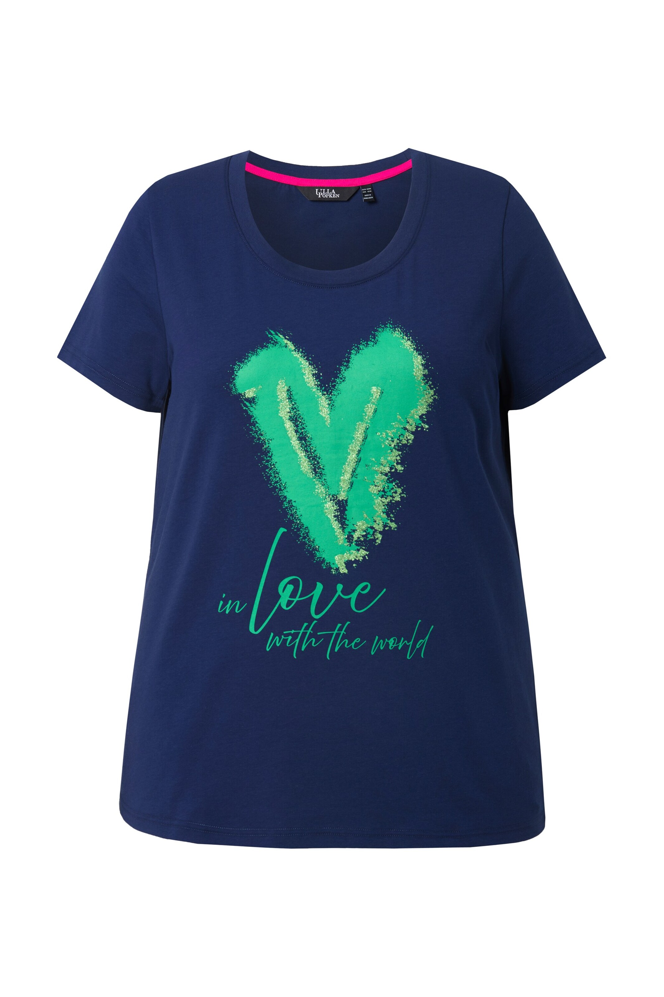 Ulla Popken Shirt in Blauw: voorkant