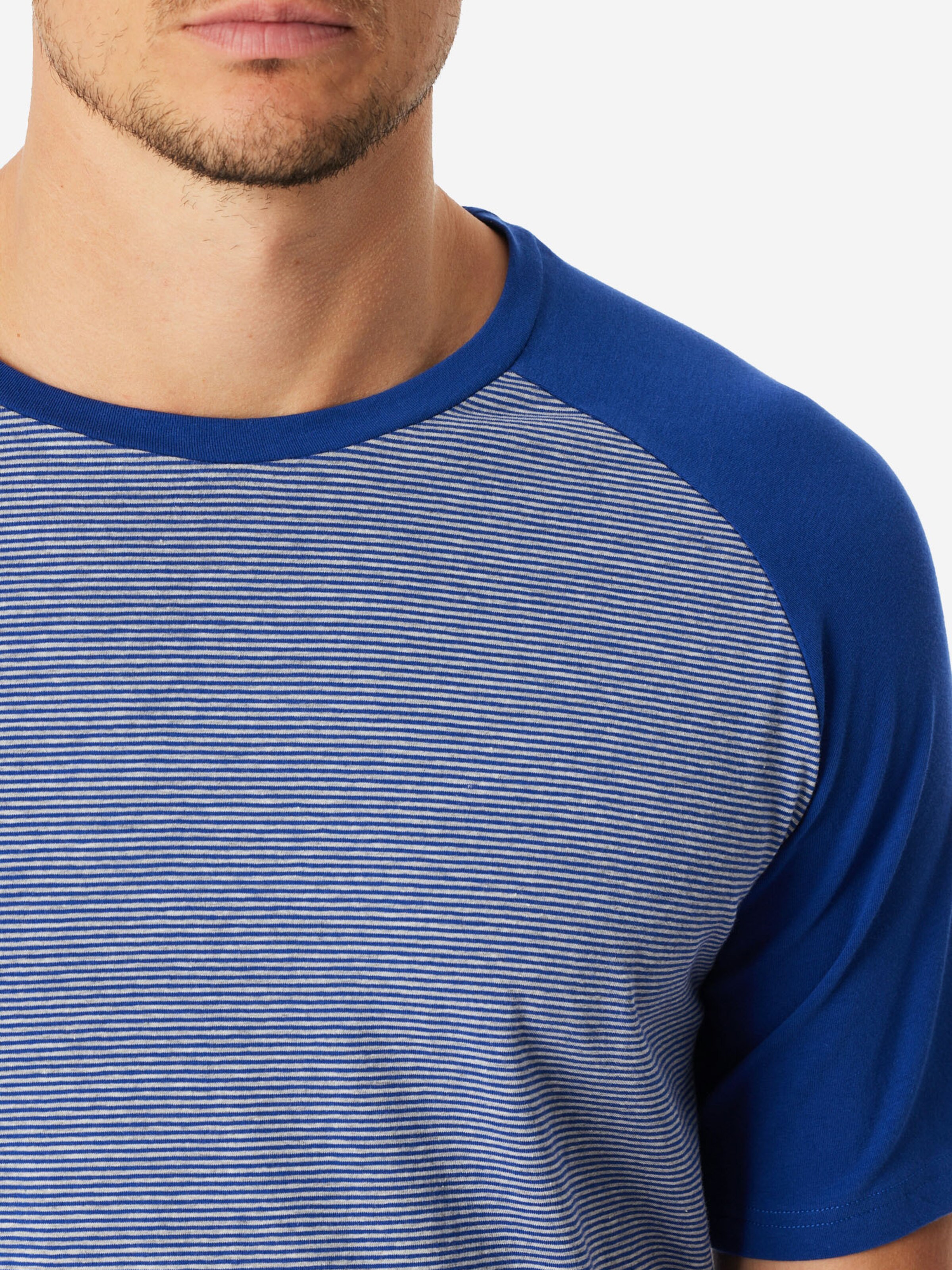 SCHIESSER Pyjama lang ' 95/5 ' in Blauw