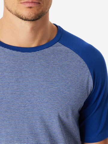 SCHIESSER Pyjama kort in Blauw