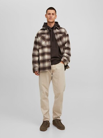 JACK & JONES Sweatshirt 'JJEStar' in Braun