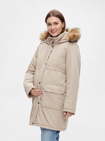 MAMALICIOUS Between-Season Jacket 'MACY' in Brown: front