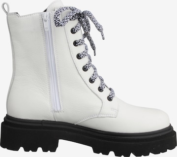 Lei by tessamino Lace-Up Ankle Boots 'Frizzi' in White
