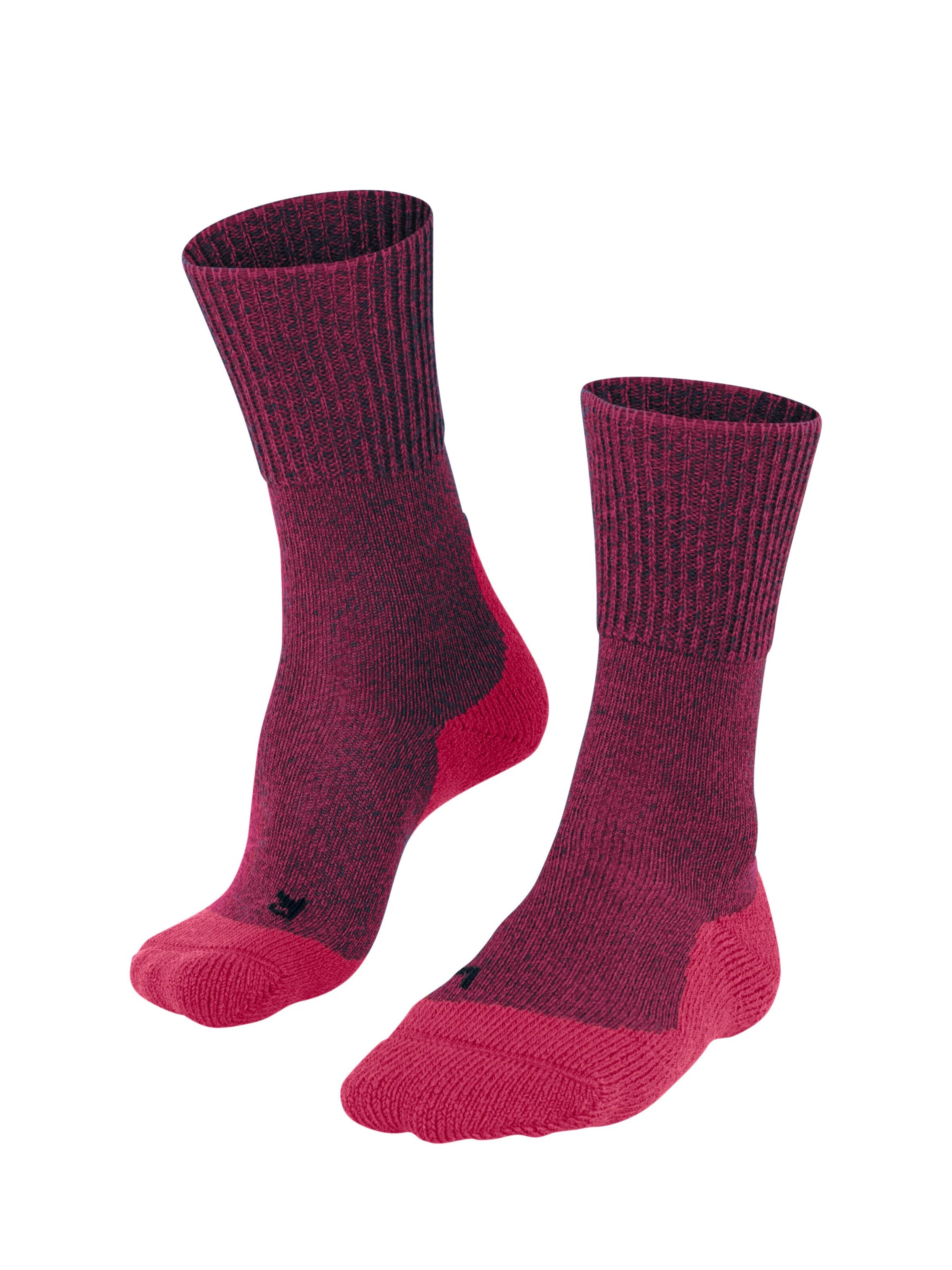 FALKE Athletic Socks 'TK1 Adventure Wool' in Red: front