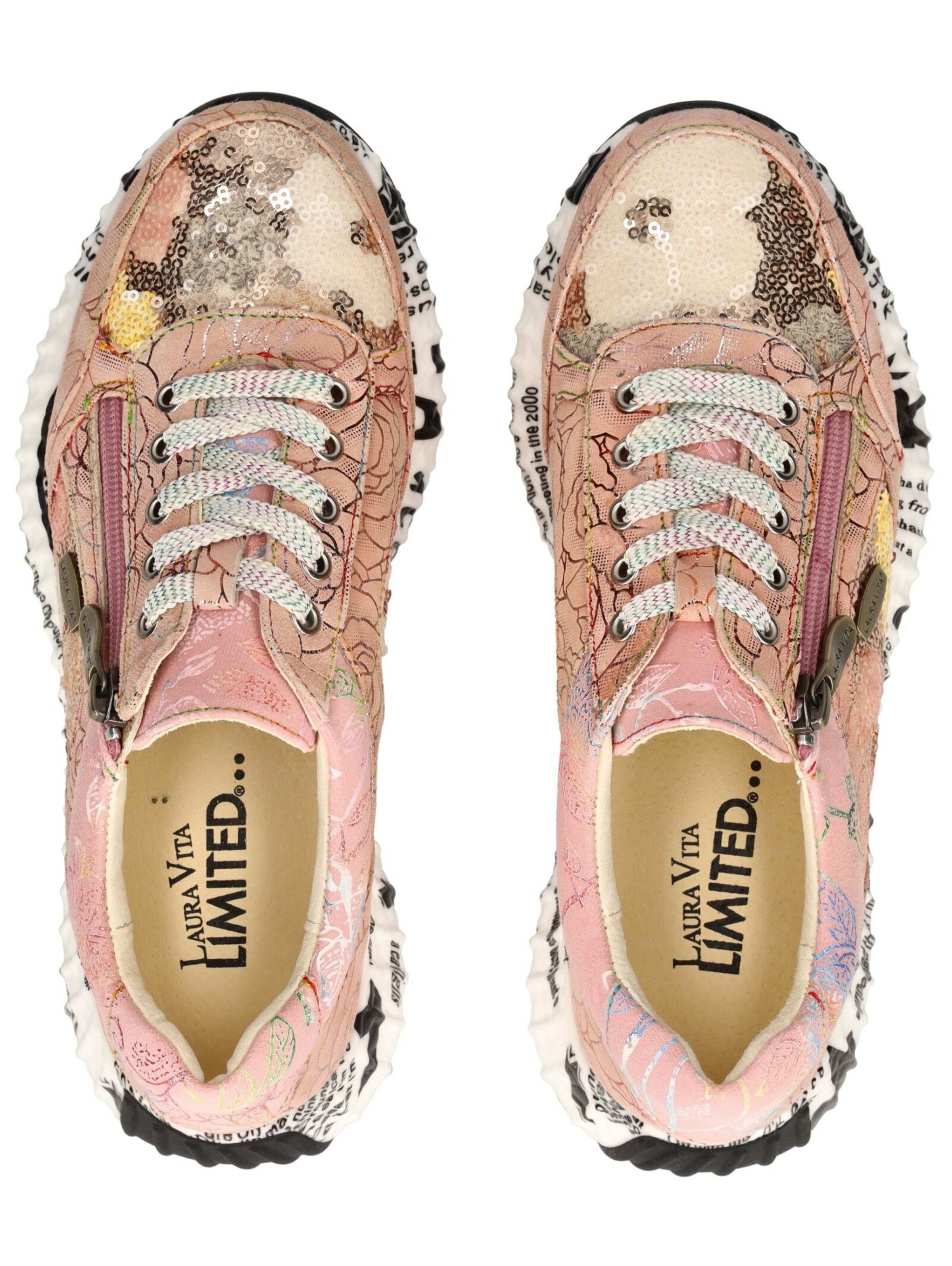 Baskets basses Laura Vita en rose