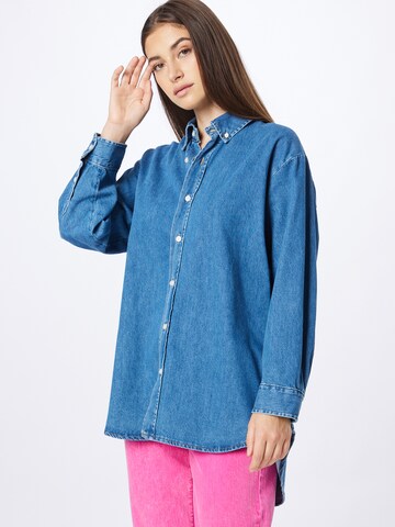 LTB Blouse 'RISSEY' in Blauw: voorkant