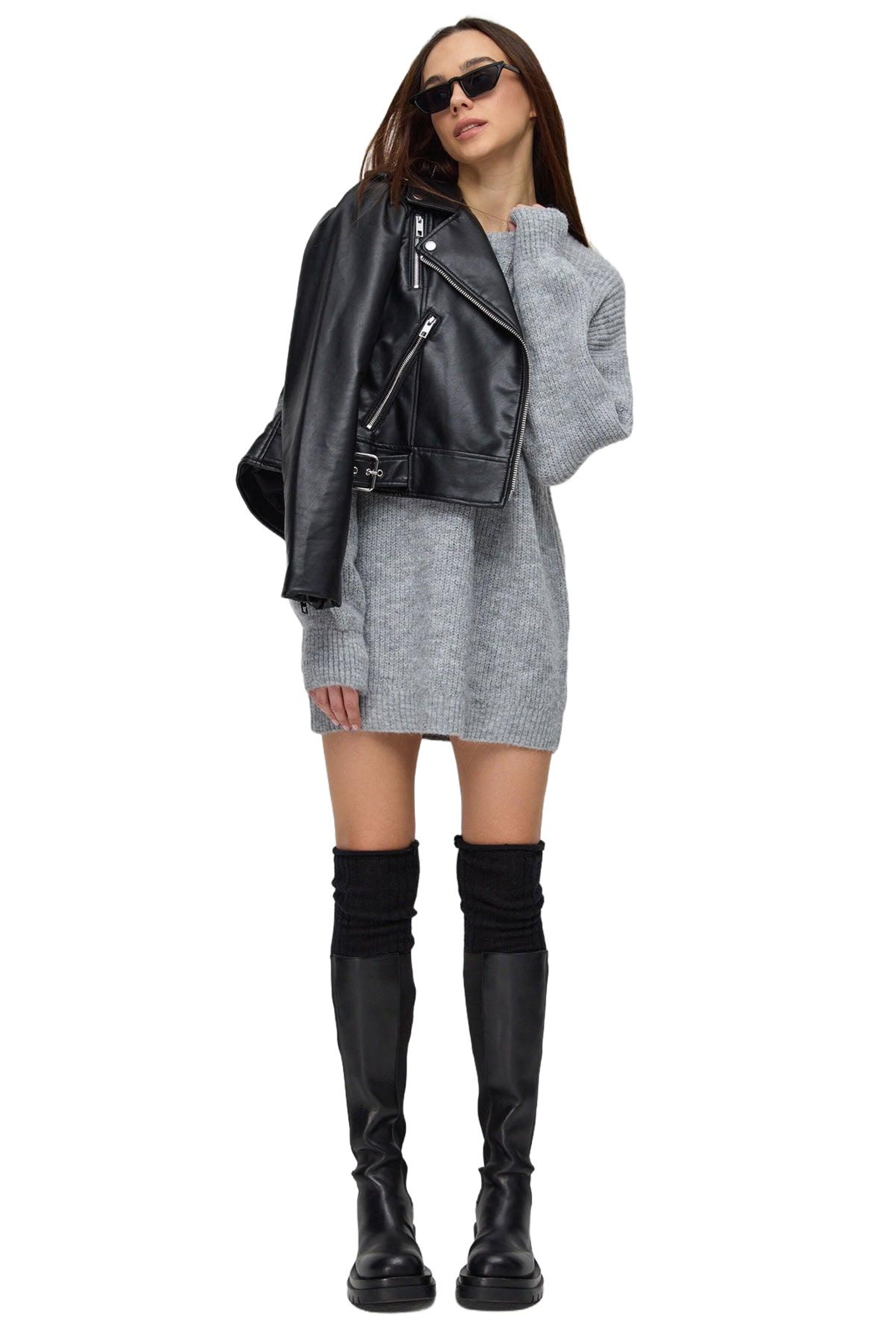 No Matter What Kleid in Grau