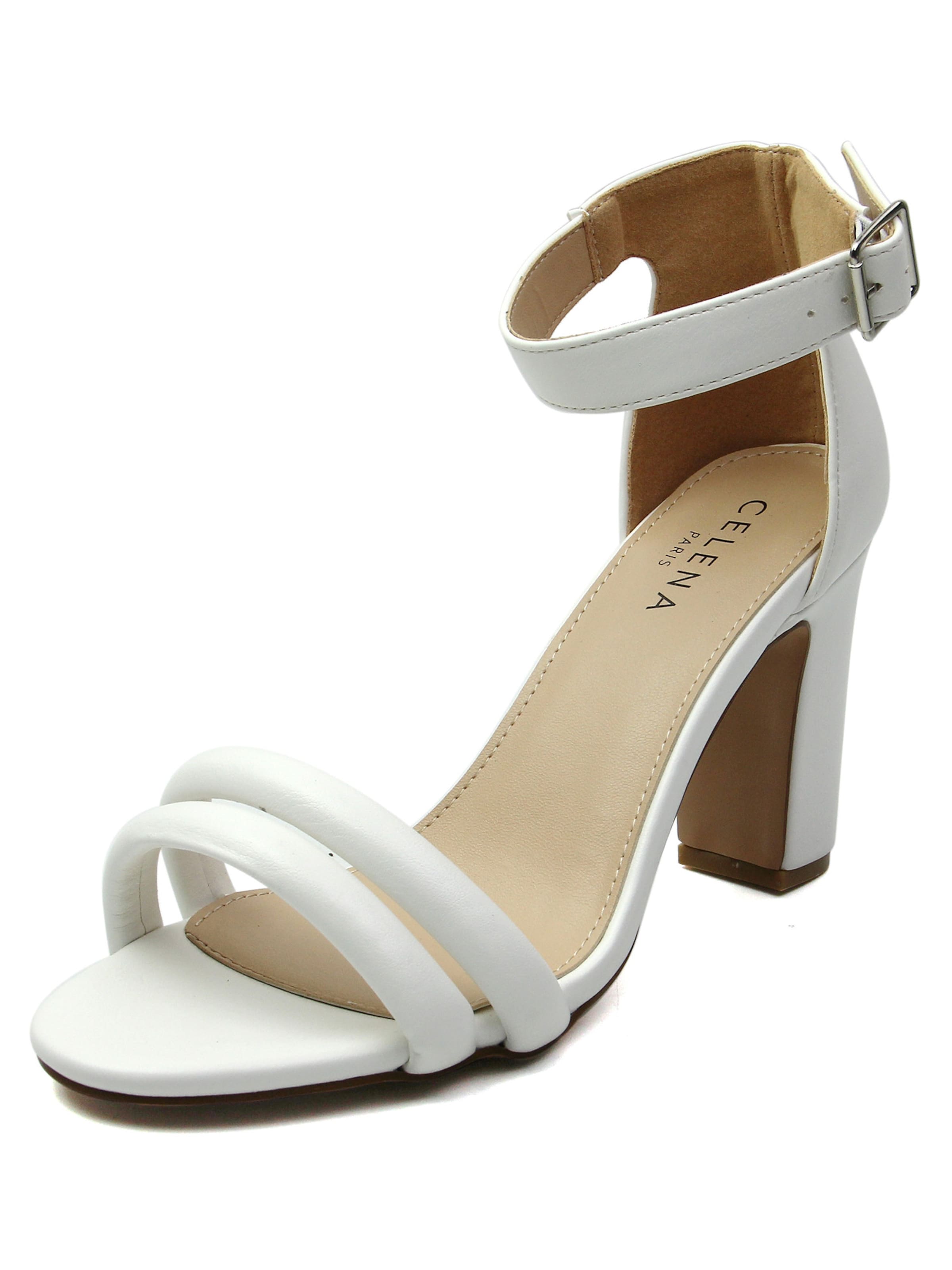 Celena Sandalen met riem 'Chelsie' in Wit