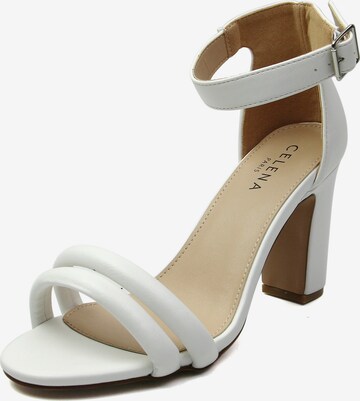 Celena - Sandalias con hebilla 'Chelsie' en blanco