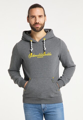 Sweat-shirt 'Duhnen' Schmuddelwedda en gris : devant