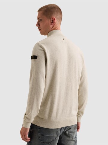 PME Legend Pullover 'Pullover in 100% cotton with half-zip' i beige