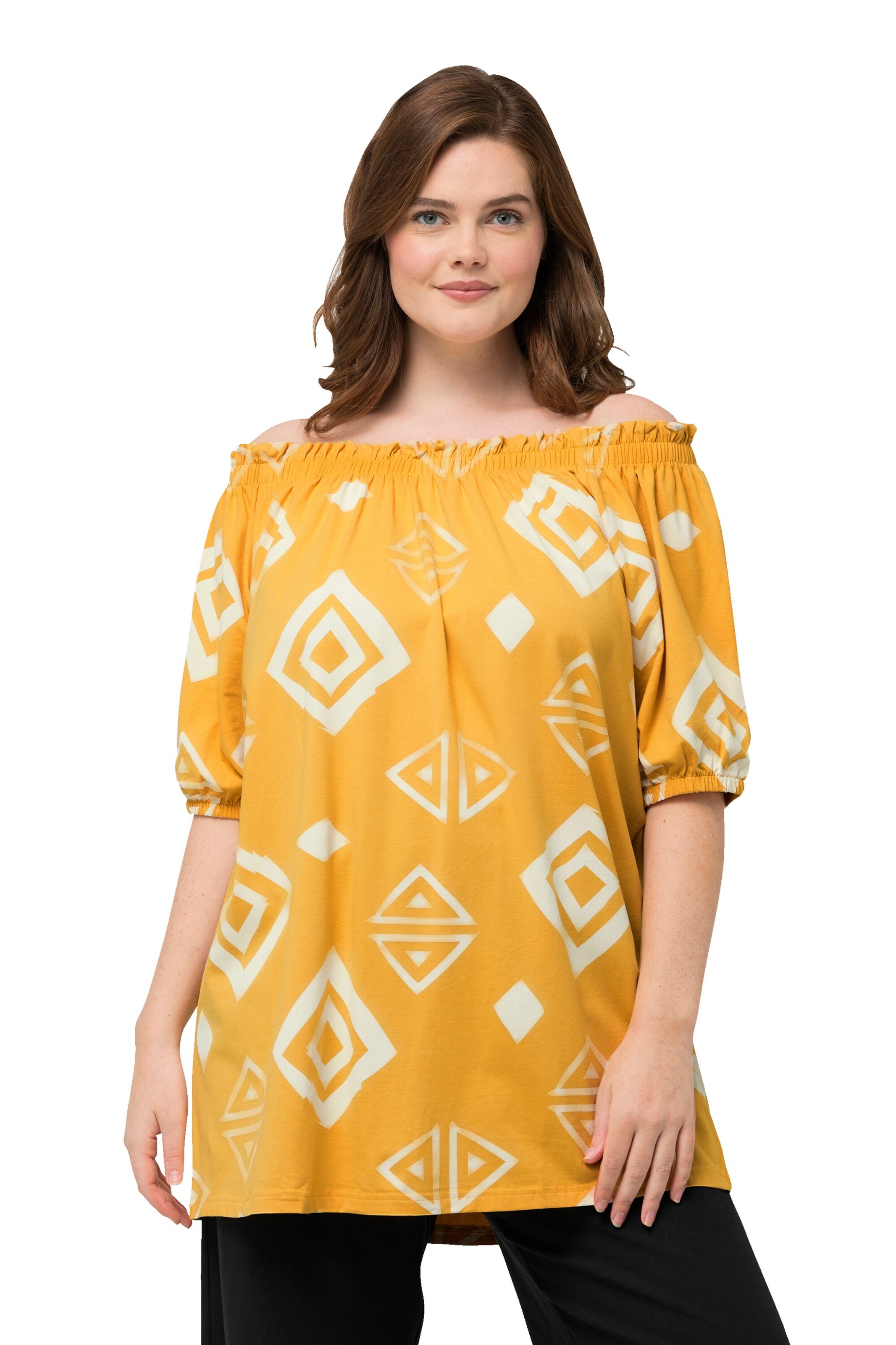 Ulla Popken Shirt in Oranje: voorkant