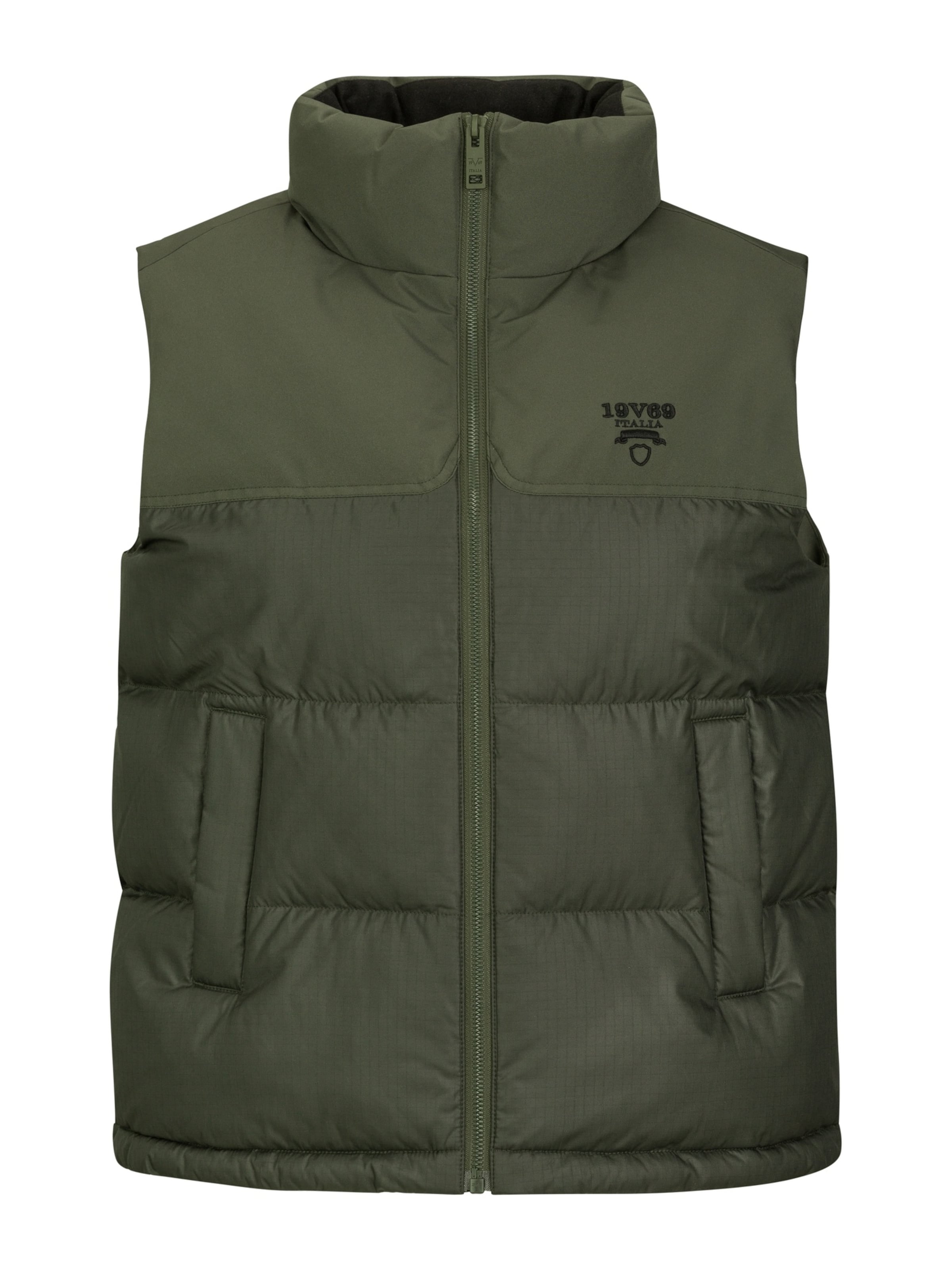 19V69 ITALIA Vest 'Concella' in Green: front