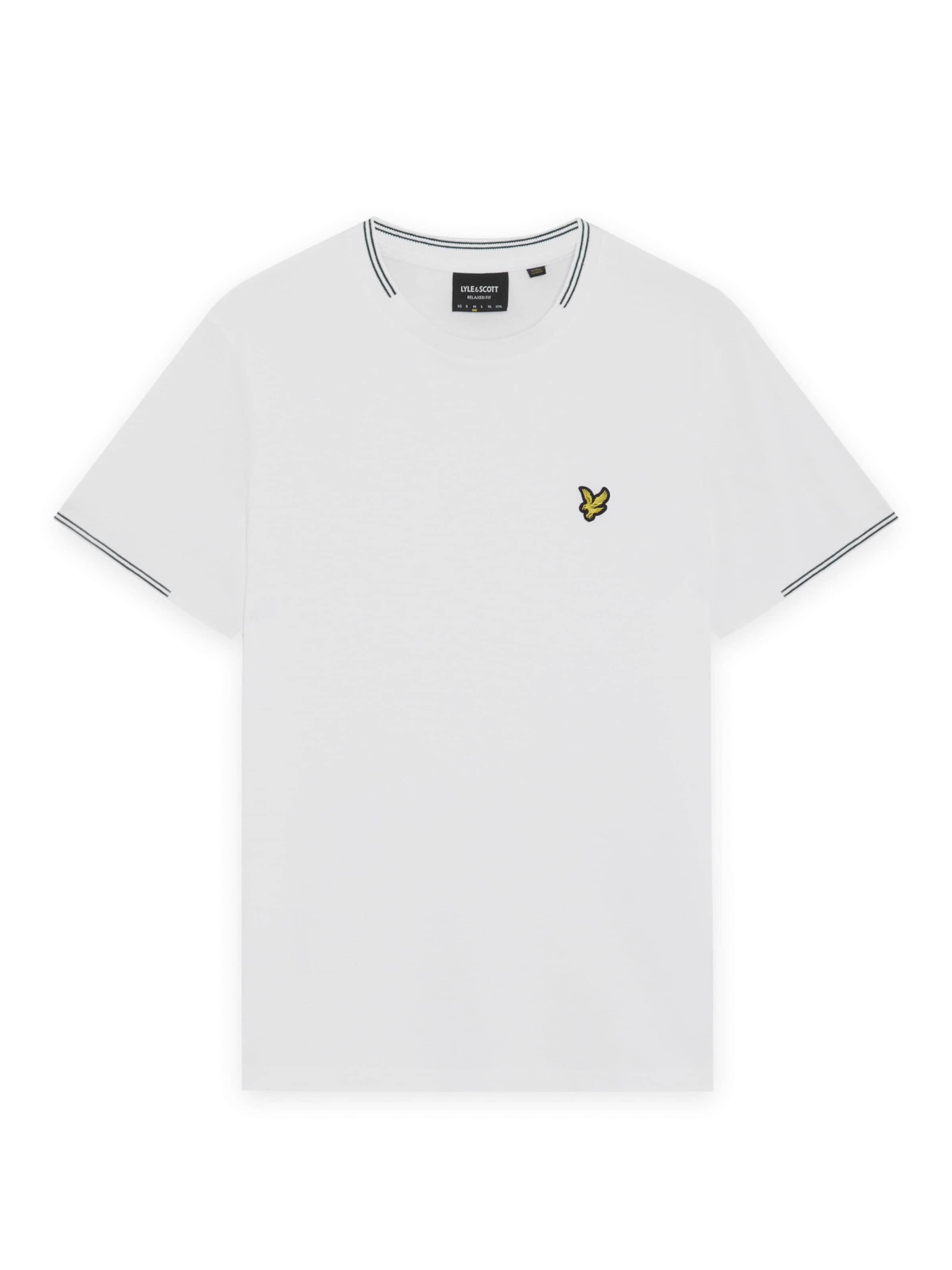 T-Shirt Lyle & Scott en blanc : devant
