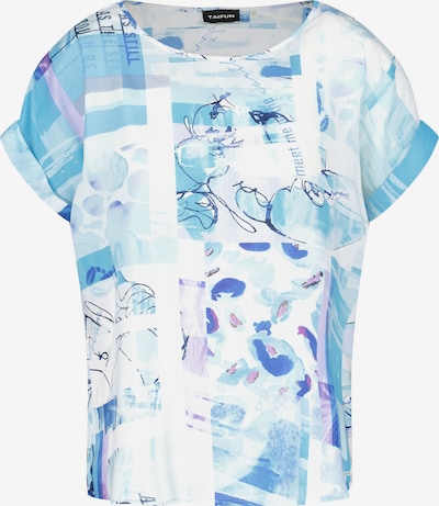 TAIFUN Blouse in Aqua / Light blue / Purple / Lilac / White, Item view