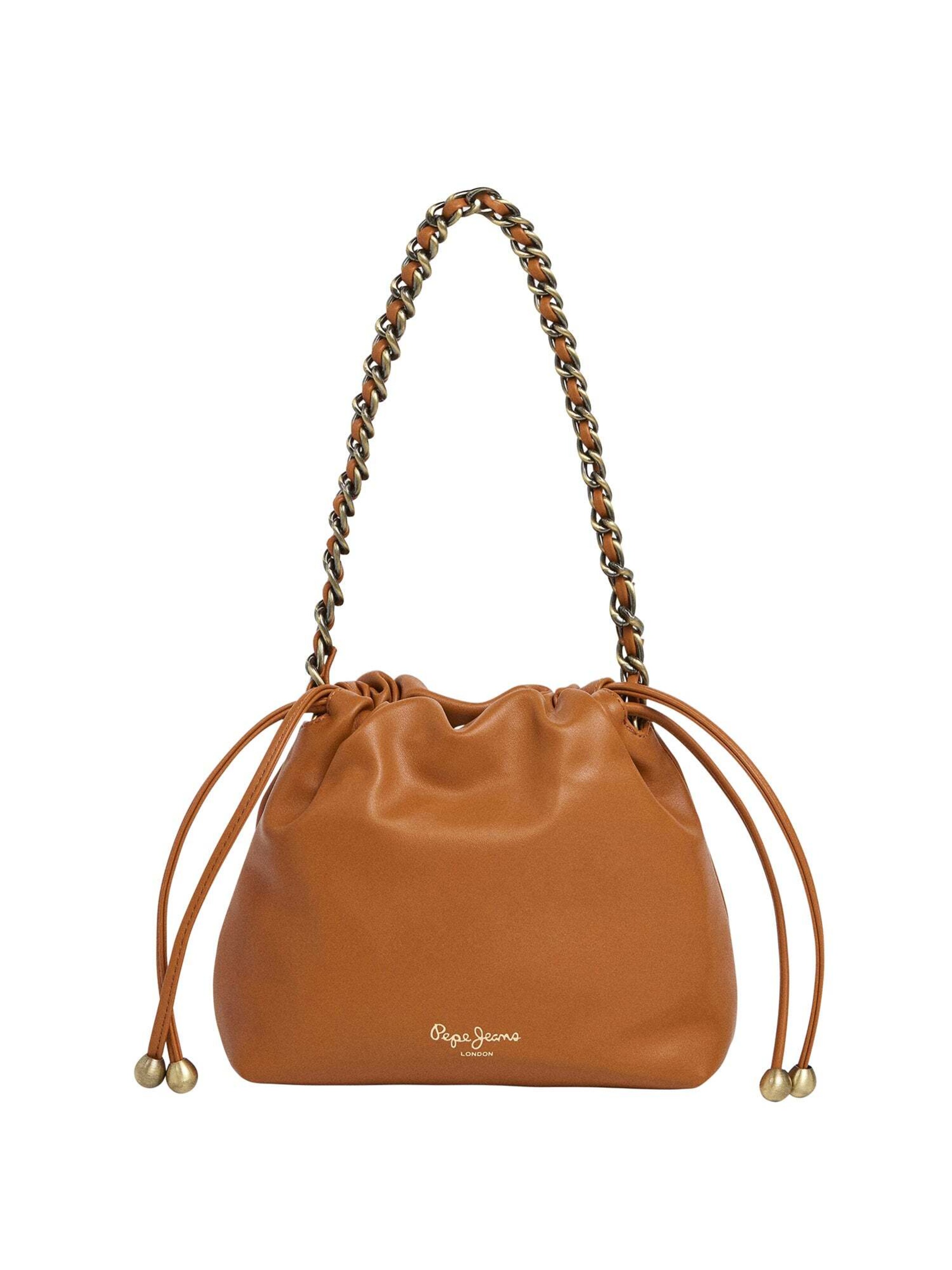 Pepe Jeans Schoudertas ' GEORGIA ' in Beige: voorkant