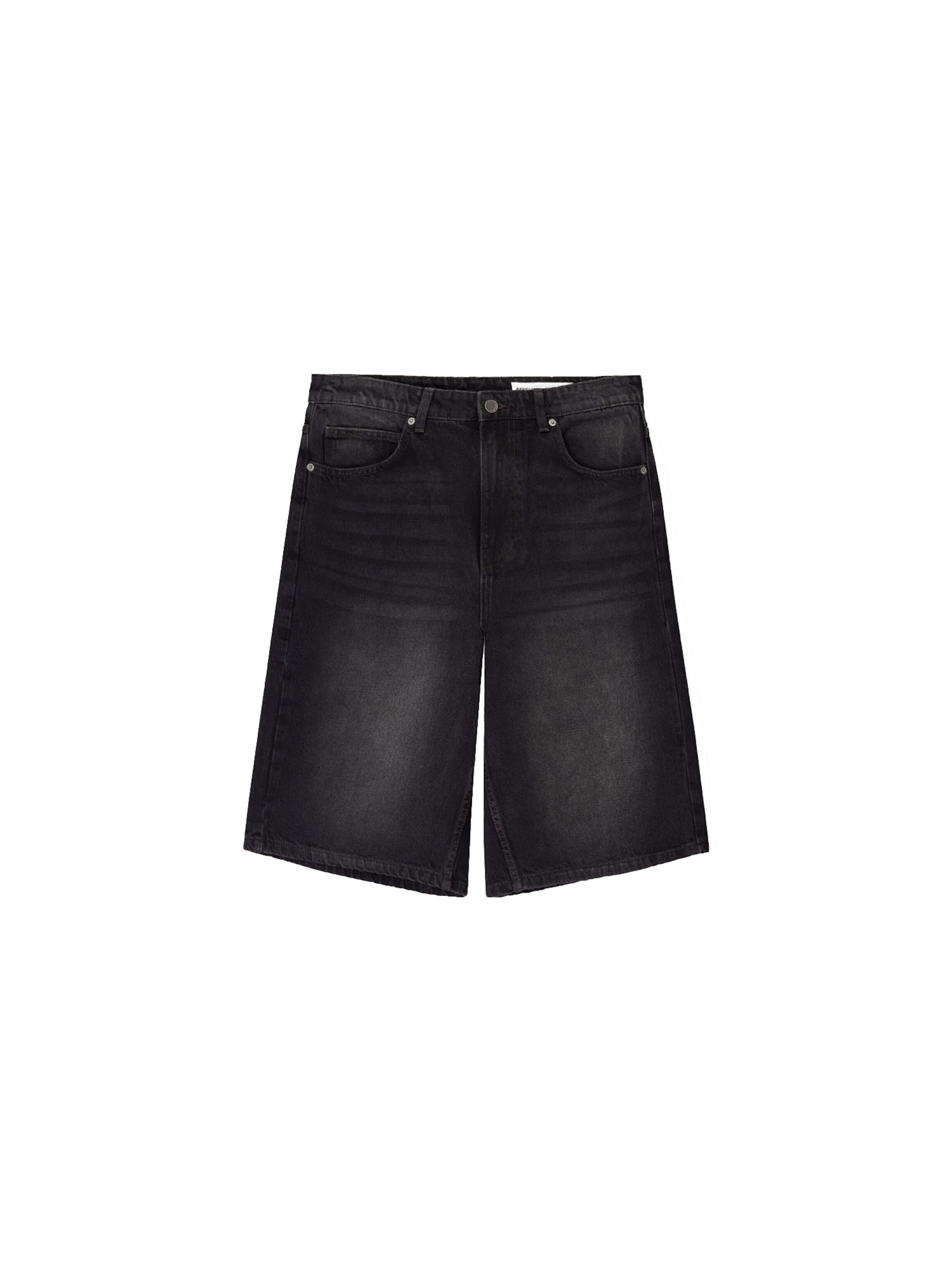 Loosefit Jeans di Bershka in nero: frontale