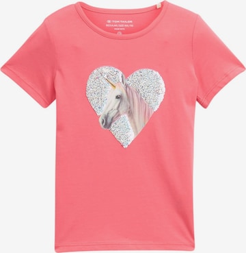 TOM TAILOR Shirt in Pink: front