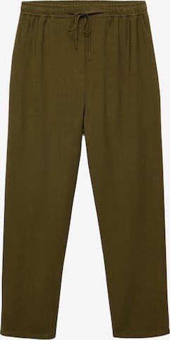 MANGO Regular Trousers 'FLUIDO' in Green: front