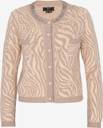 faina Kardigan w kolorze beżowy: przód