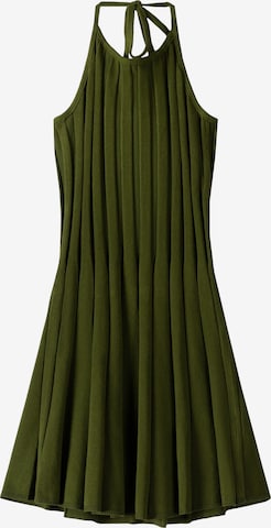 BershkaPletena haljina - zelena boja: prednji dio