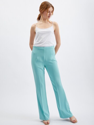 Orsay Regular Pleated Pants in Blue