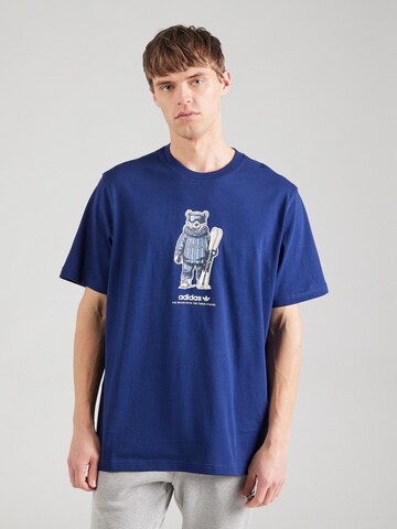 ADIDAS ORIGINALS Тениска 'SKI BEAR' в синьо: отпред
