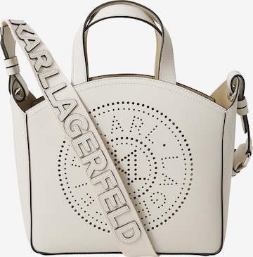 pelēks Karl Lagerfeld Rokassomiņa: no priekšpuses