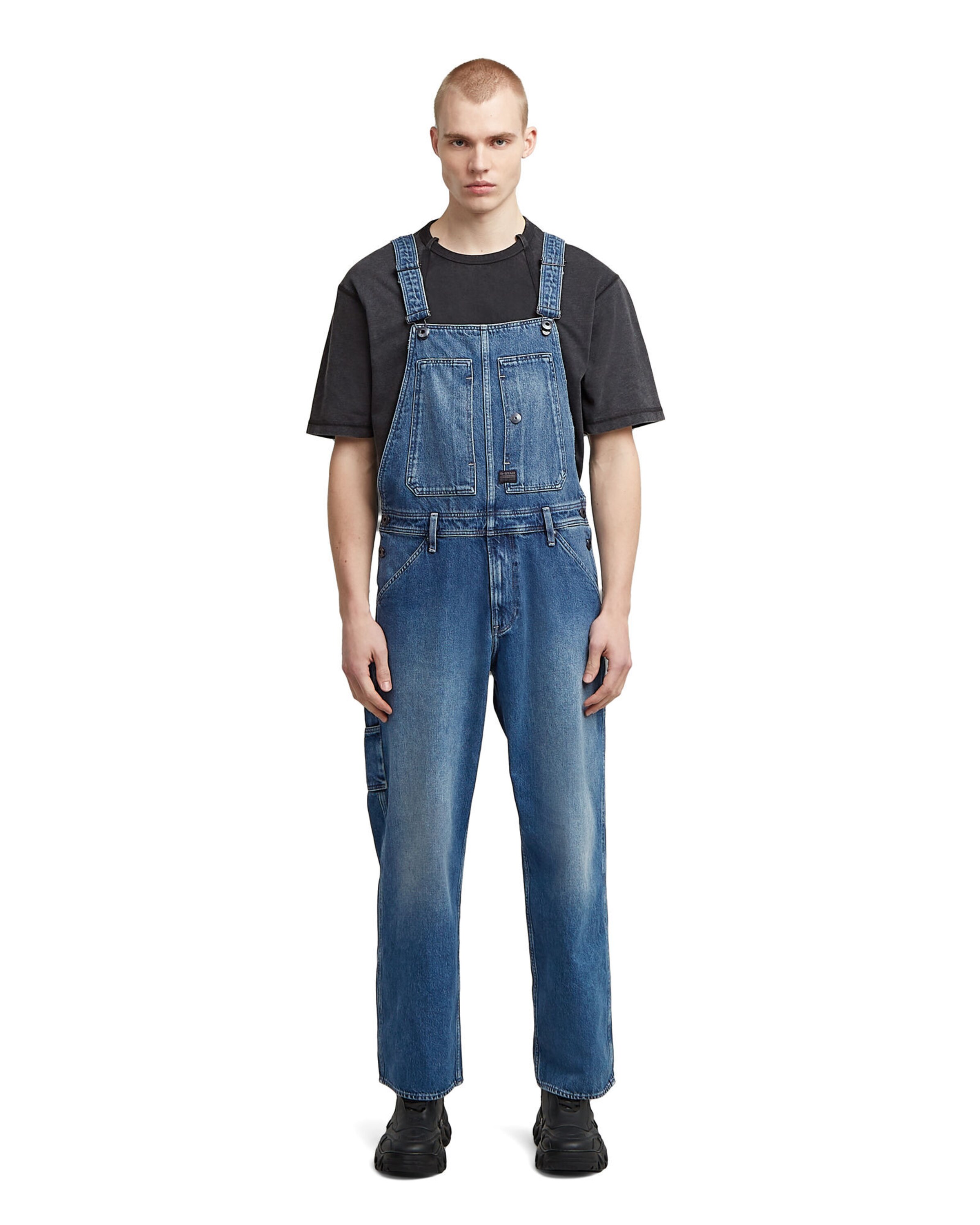 G-STAR Loosefit Tuinbroek in Blauw