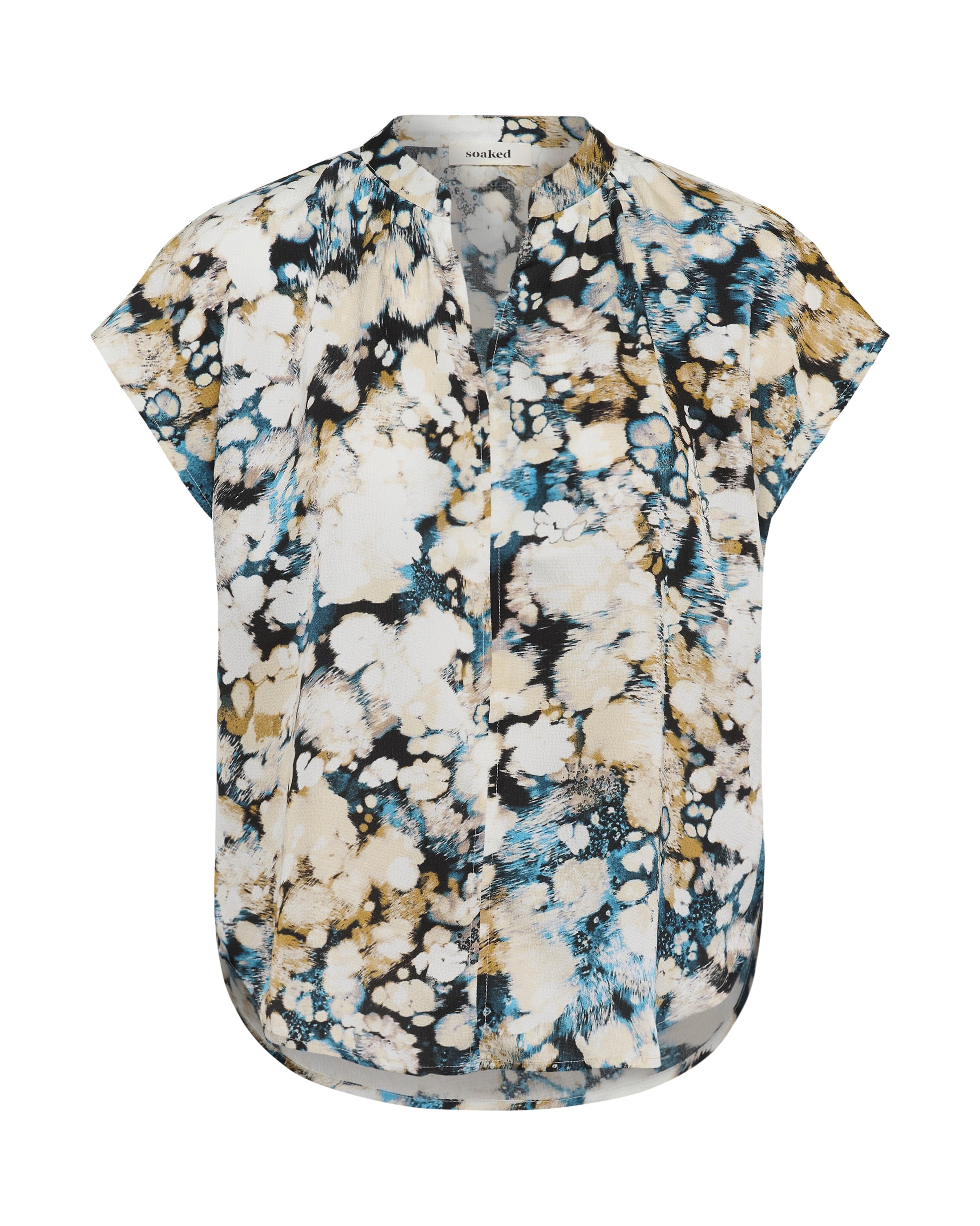 SOAKED IN LUXURY Blouse 'Paris' in Gemengde kleuren: voorkant