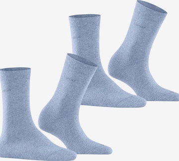 ESPRIT Socks 'Basic Easy 2-Pack' in Blue: front
