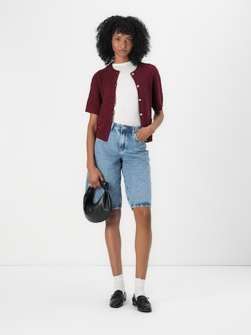 JDY - Casaco de malha 'JDYTIKKA' em vermelho