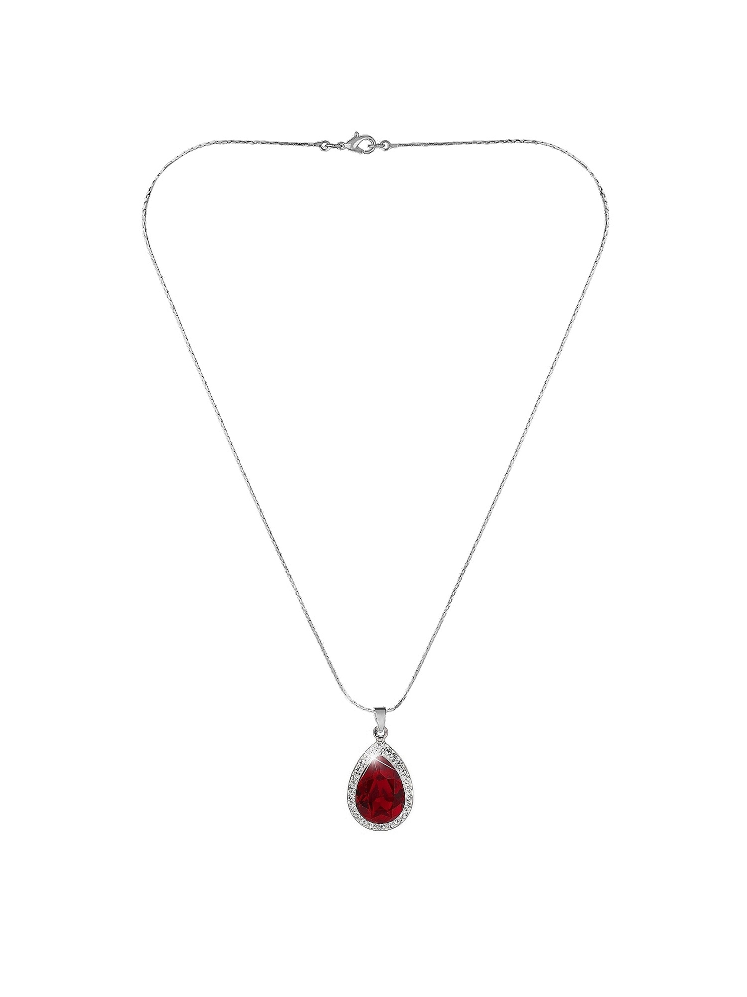 EXCLUSIVE EDITION Řetízek 'Agidel adorned with Swarovski crystals' – červená