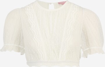 Blouse folklorique Krüger Madl en blanc : devant